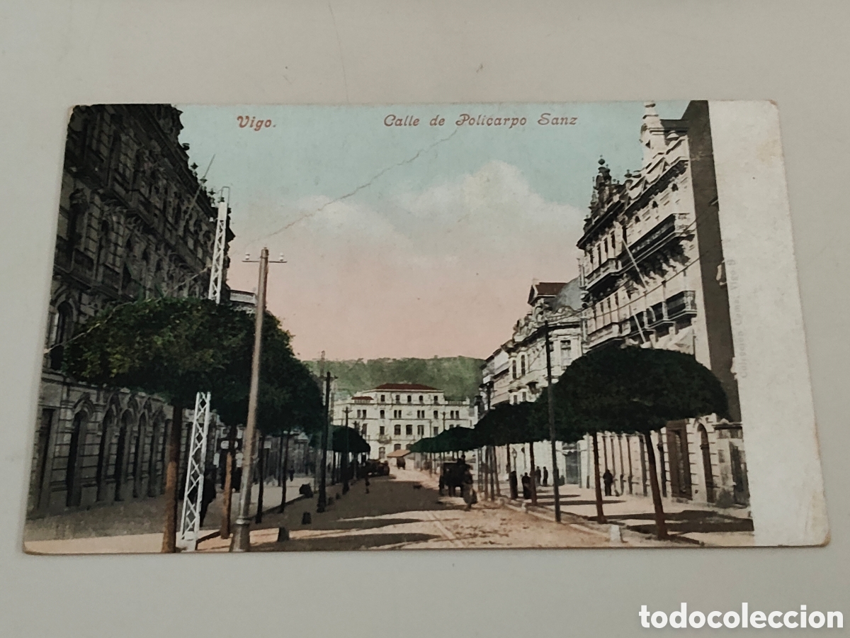 Postales: Tarjeta postal Vigo Calle de Policarpo Sanz dorso sin dividir Editor Purguer & Co 3348