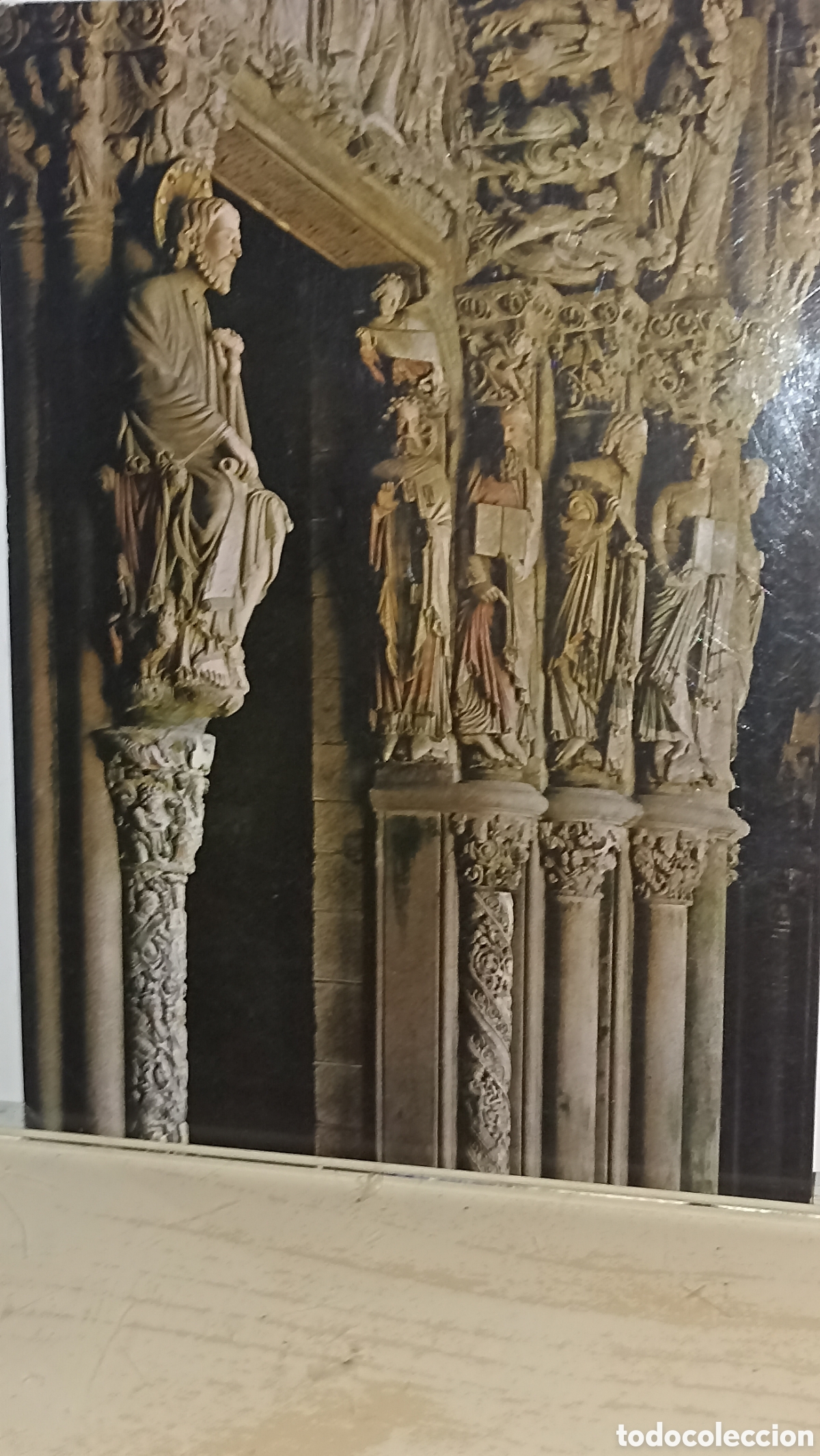 Postales: Santiago de Compostela catedral p&oacute;rtico de la Gloria