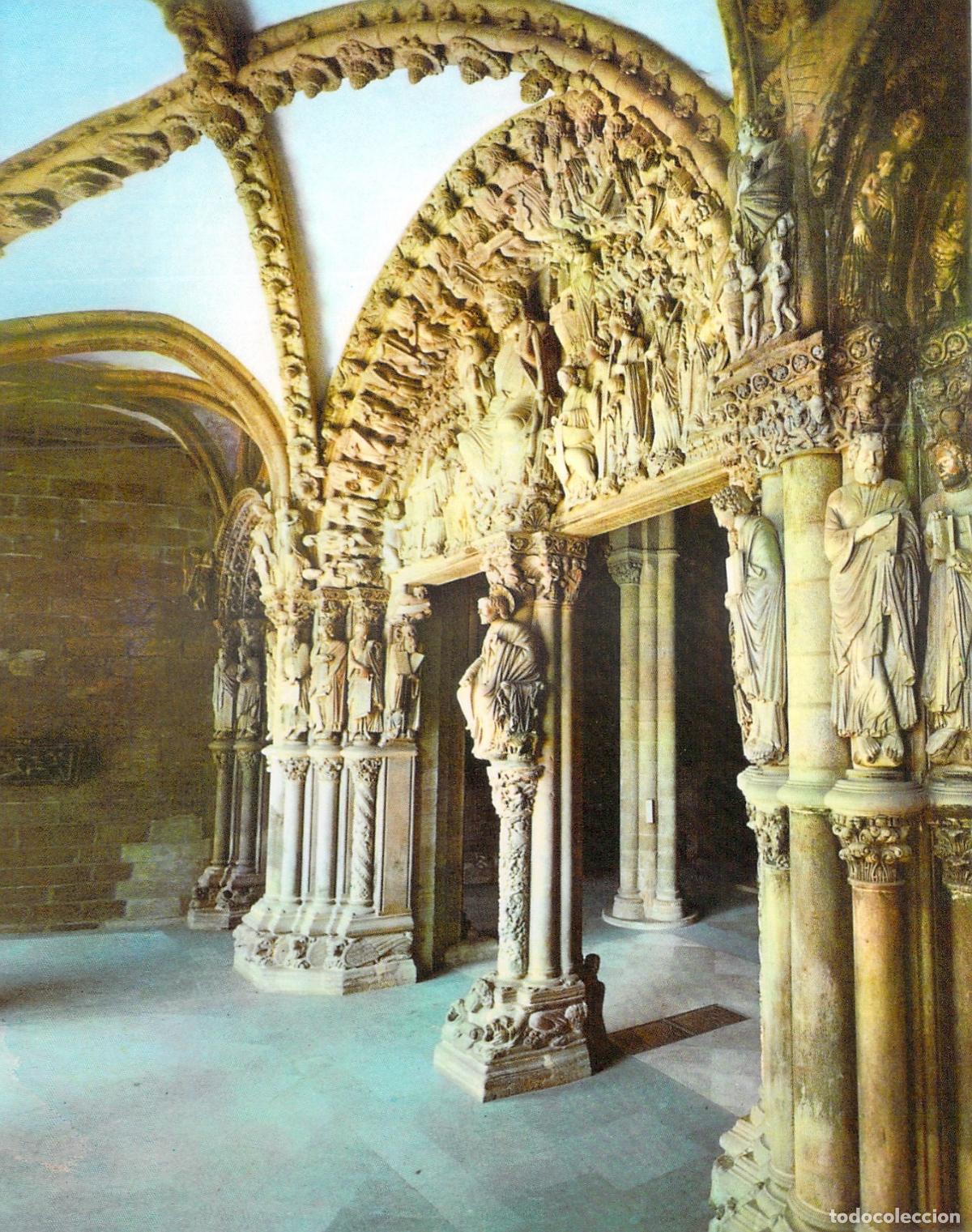 Postales: Postal del P&oacute;rtico de la Gloria en la Catedral de Santiago de Compostela
