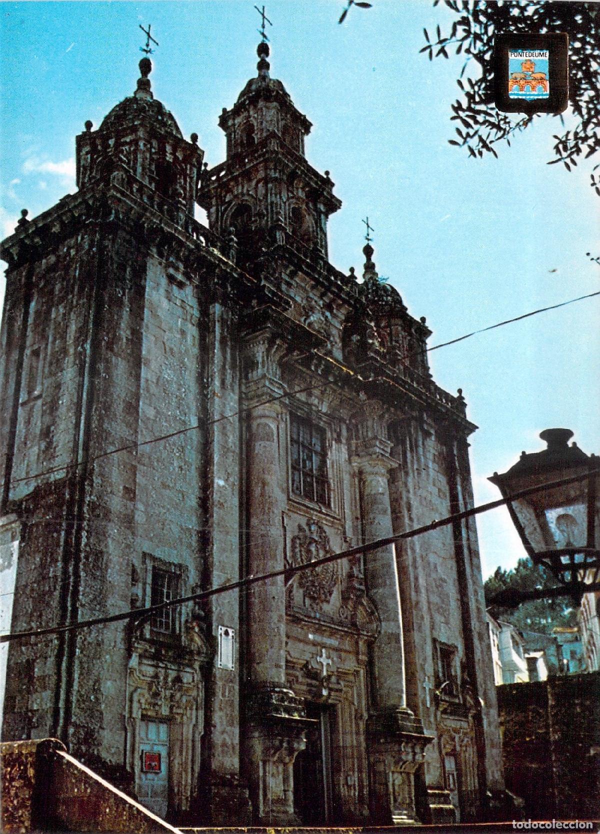 Postales: Postal de la Iglesia Parroquial de Pontedeume, Galicia
