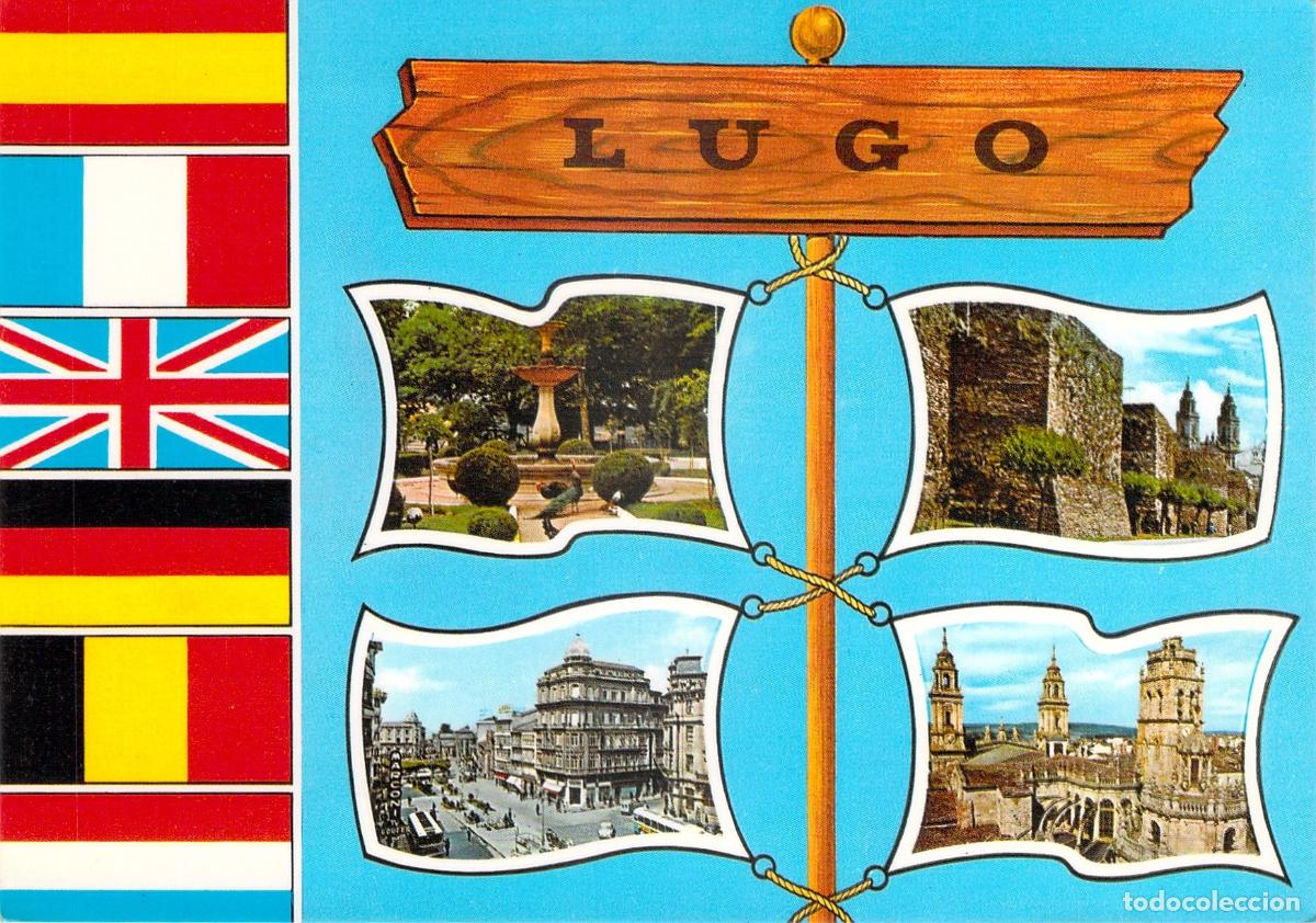 Postales: Postal de Lugo: Recuerdo tur&iacute;stico de la ciudad