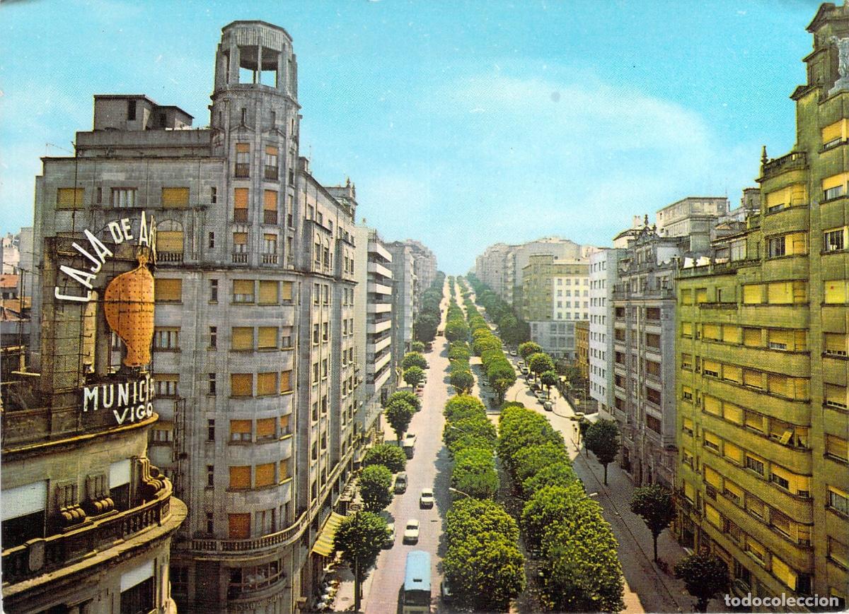 Postales: Postal de la Gran V&iacute;a en Vigo - Foto 1