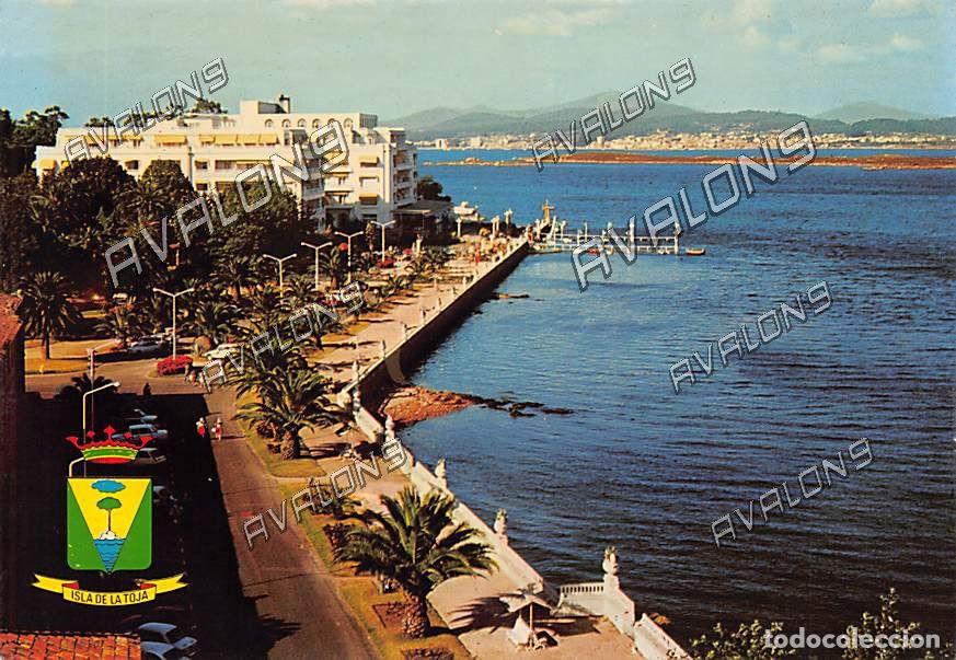 Postales: Gran Hotel y Paseo Mar&iacute;timo en Isla de Toja (Pontevedra) - Escrita - A&ntilde;os 70 u 80