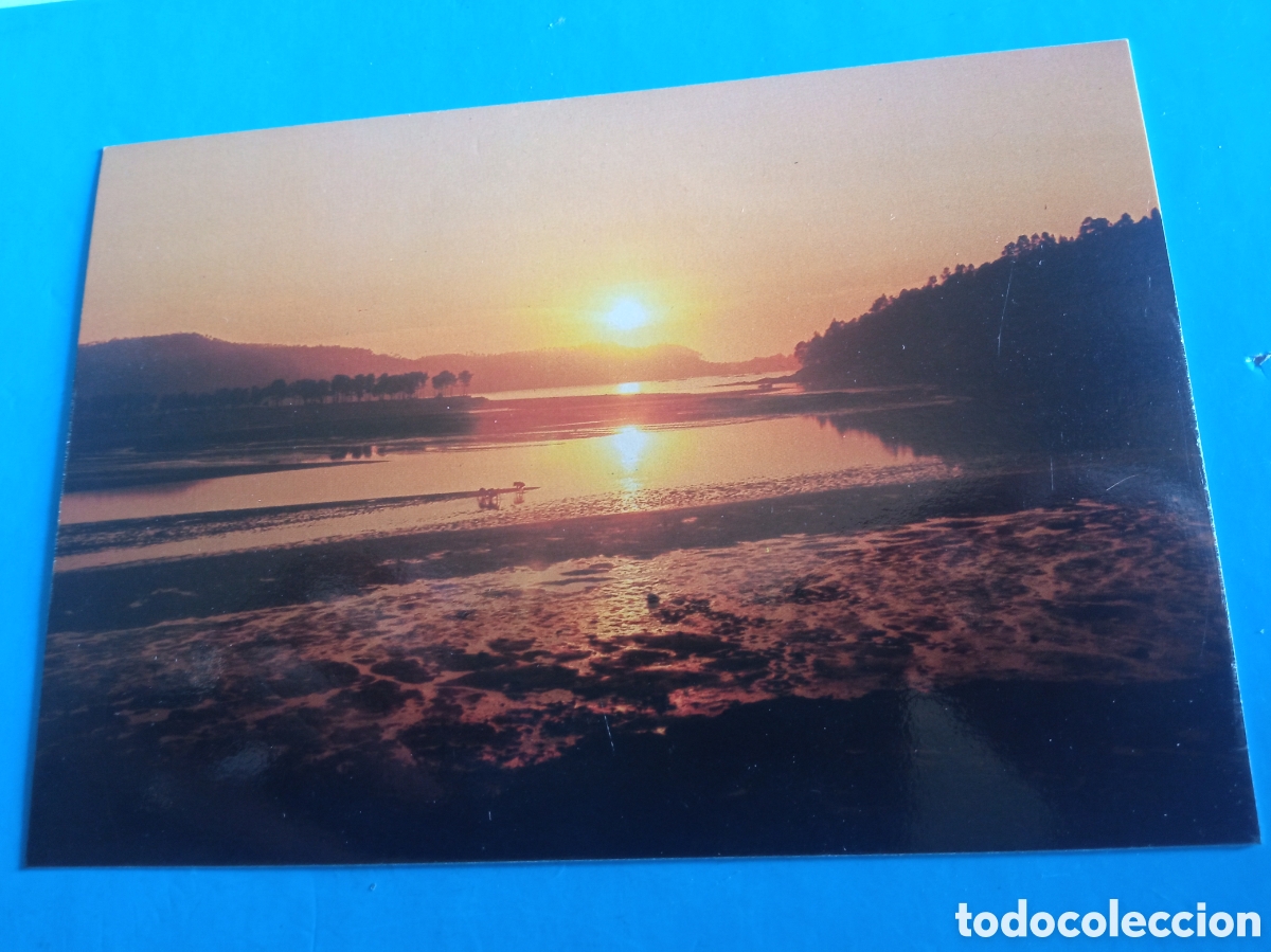 Postales: Antigua postal fotogr&aacute;fica, Galicia, puesta de sol