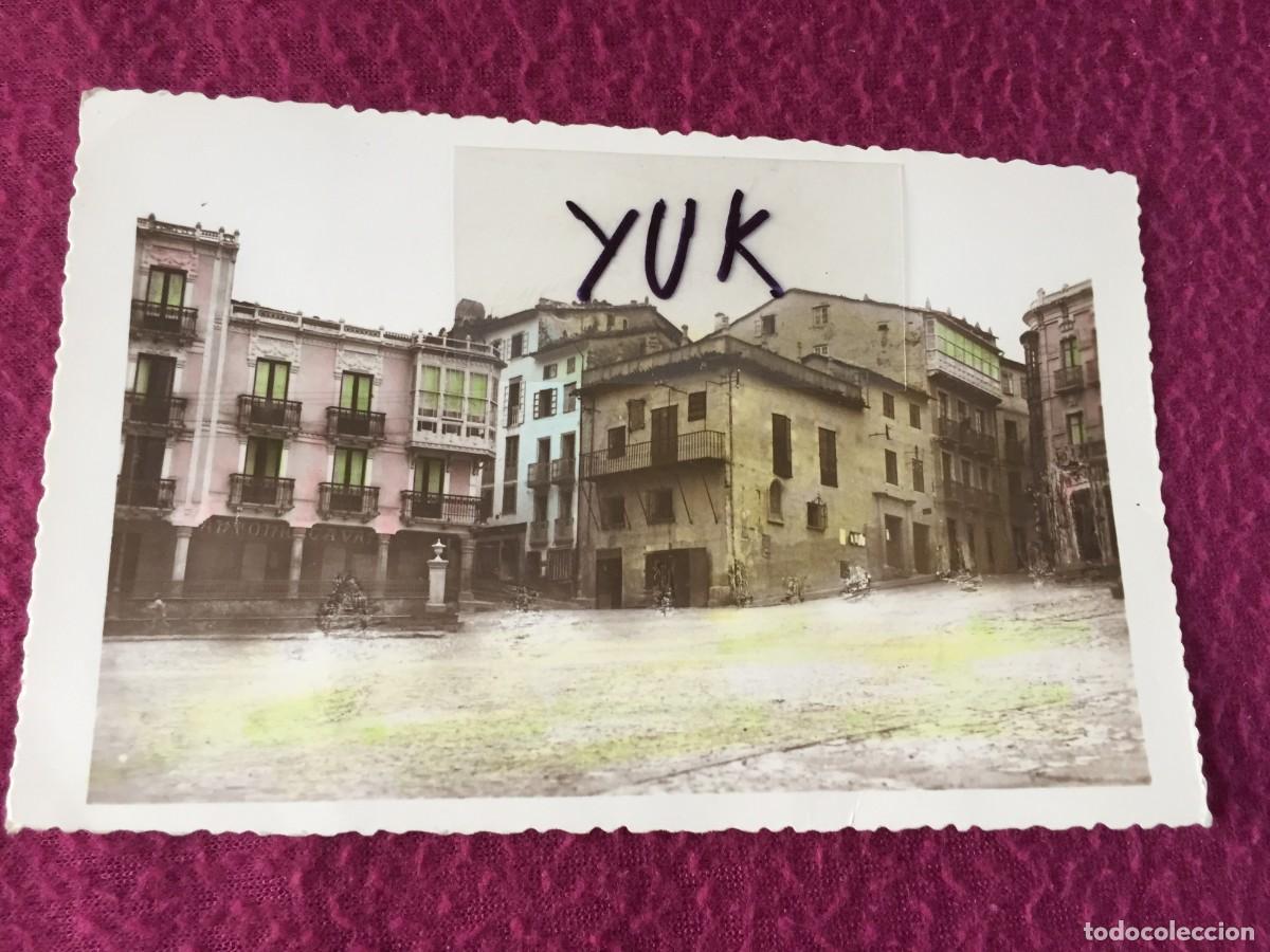 Postales: FOTO POSTAL DE MONDO&Ntilde;EDO, LUGO, PLAZA DE ESPA&Ntilde;A, N. 1, ED. L. MONTERO , CIRCULADA