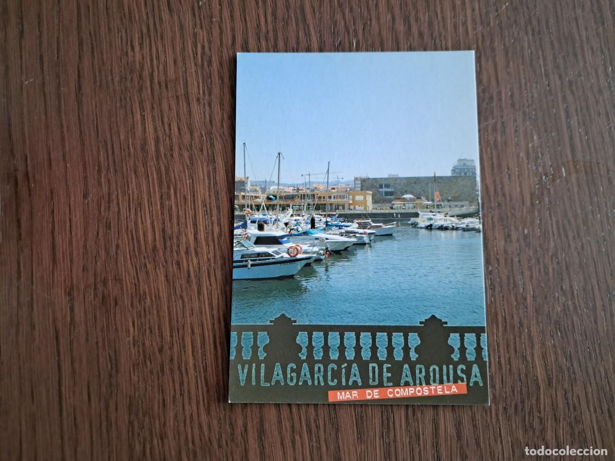 Postales: postal de Espa&ntilde;a, puerto deportivo, Mar de Compostela, Vilagarc&iacute;a de Arousa.