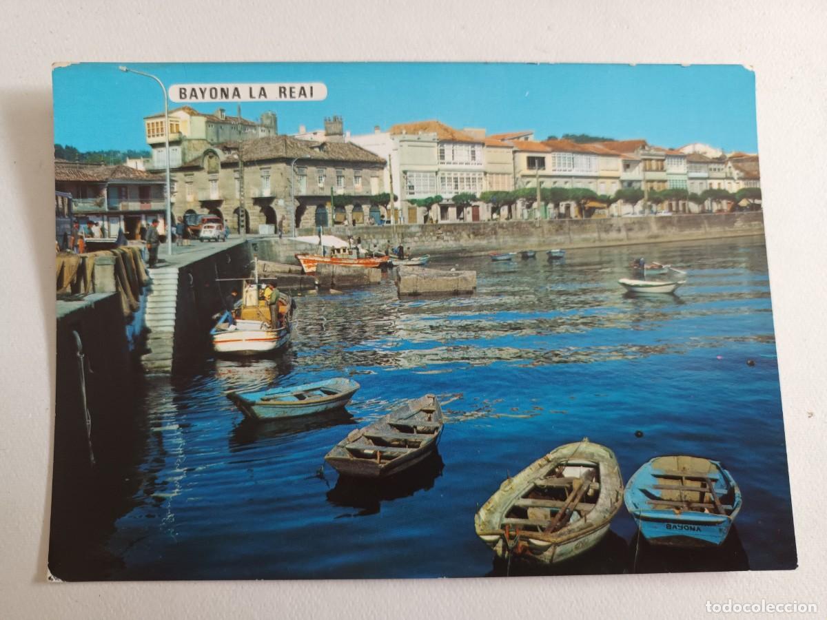 Postales: BAYONA LA REAL (PONTEVEDRA). MUELLE Y PASEO DE ELDUAYEN (1972)