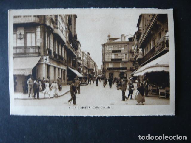 Postales: LA CORU&Ntilde;A CALLE CASTELAR - Foto 1