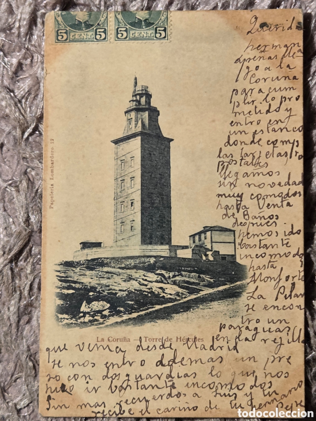 Postales: LA CORU&Ntilde;A, TORRE DE H&Eacute;RCULES 1902 - Foto 1