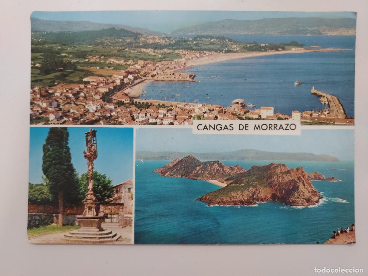 Postales: POSTAL CANGAS DE MORRAZO VISTA PARCIAL CRUCERO HIO ISLAS CIES. 1968. SIN CIRCULAR. PONTEVEDRA