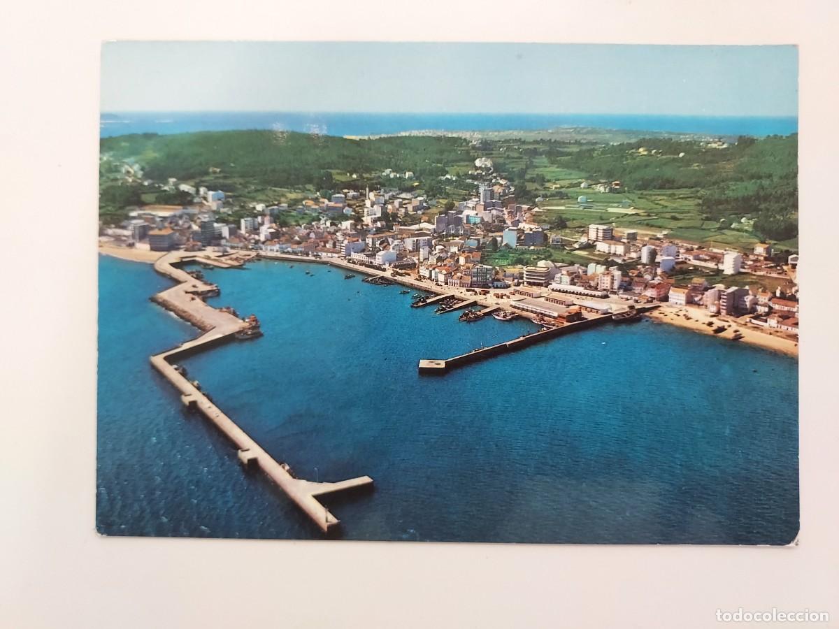 Postales: POSTAL SANTA EUGENIA DE RIVEIRA VISTA AEREA. 1970. SIN CIRCULAR. CORU&Ntilde;A. FAMA 4073