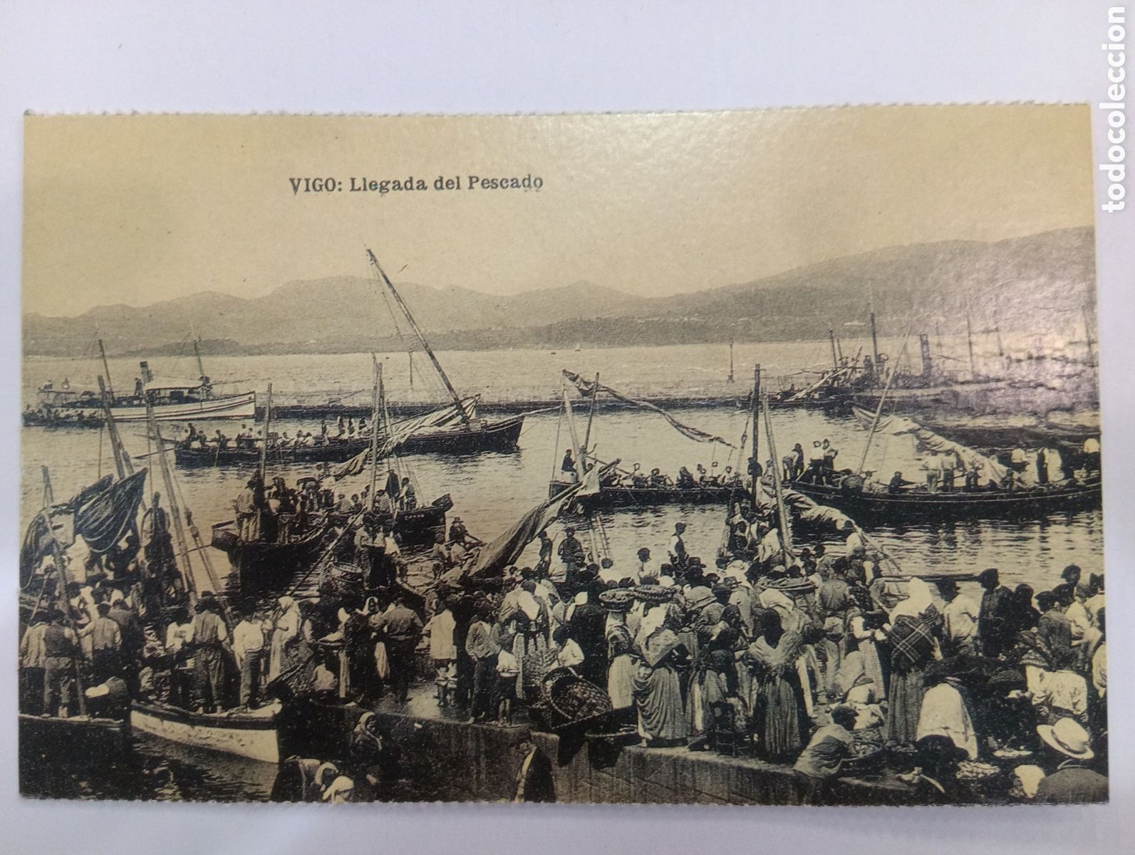 Postales: Postales editadas por el peri&oacute;dico *El Progreso* Vigo - Llegada del pescado