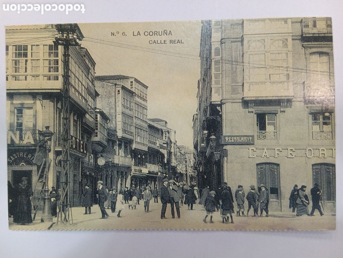 Postales: Tarjeta Postal *El Progreso* La Coru&ntilde;a - Calle Real