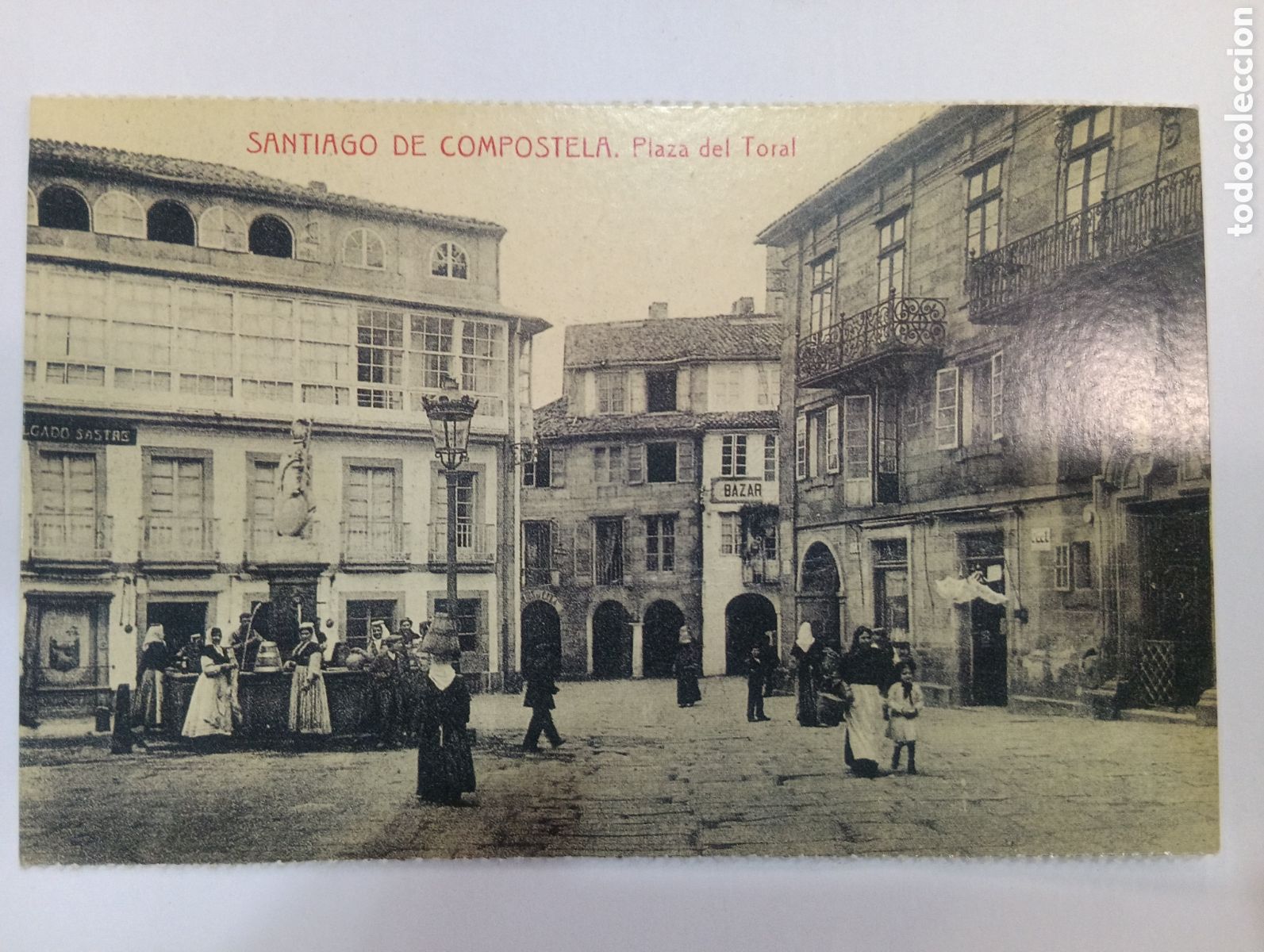 Postales: Tarjeta Postal *El Progreso* Santiago de Compostela - Plaza del Toral