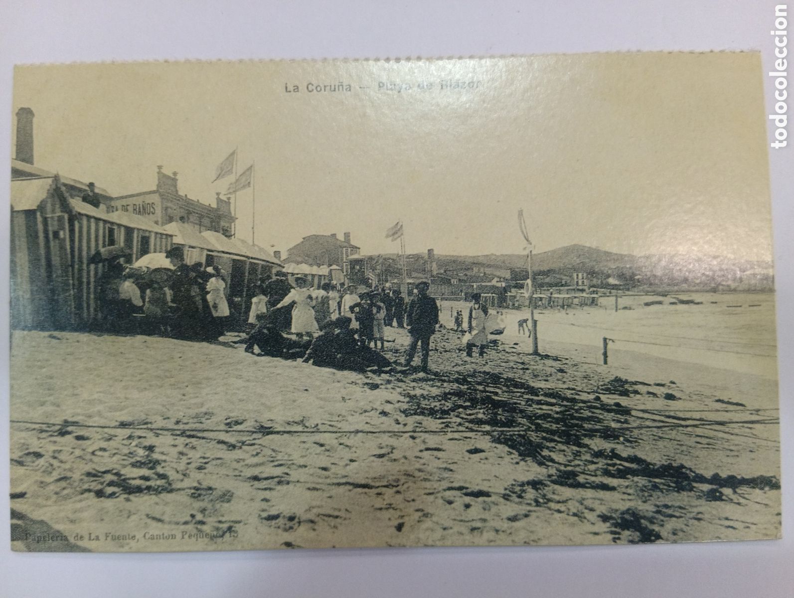 Postales: Tarjeta Postal *El Progreso* La Coru&ntilde;a - Playa de Riazor