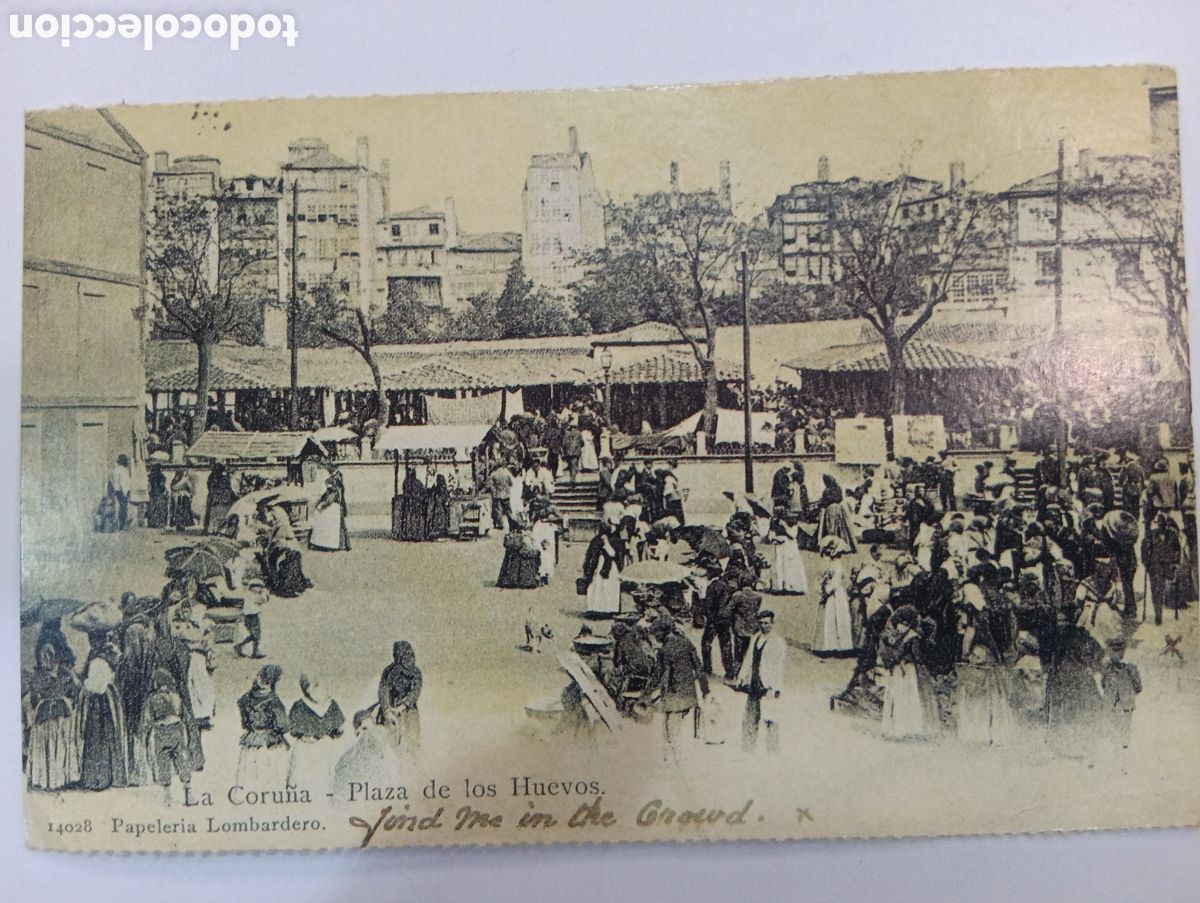 Postales: Tarjeta Postal *El Progreso* La Coru&ntilde;a - Plaza de los Huevos