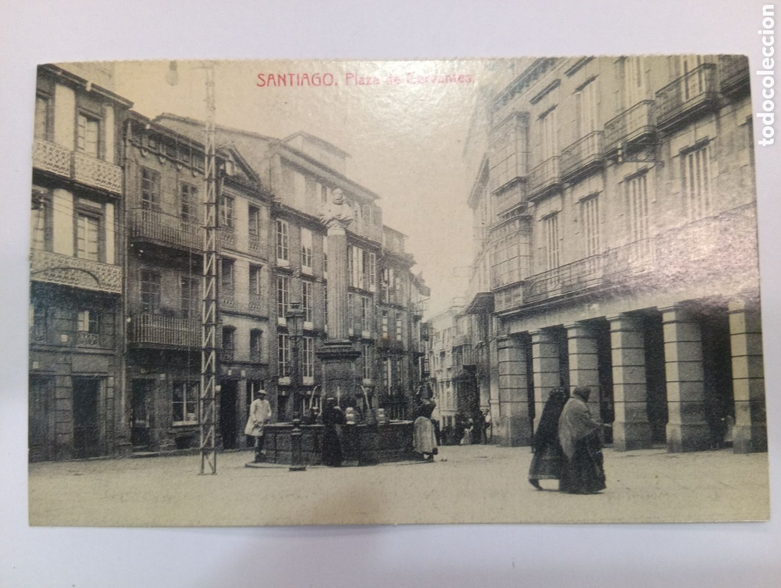 Postales: Tarjeta Postal *El Progreso* Santiago de Compostela - Plaza Cervantes