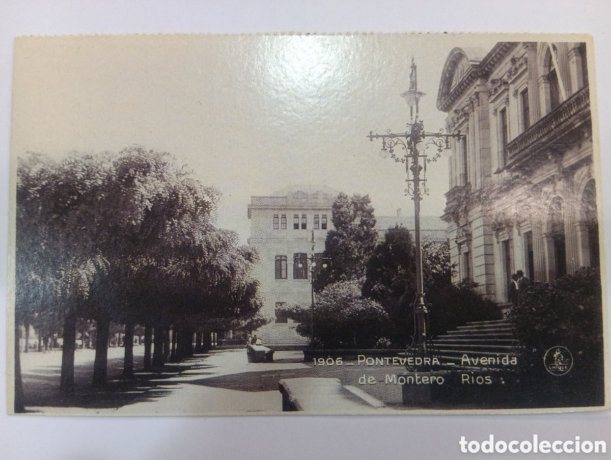 Postales: Tarjeta Postal *El Progreso* Pontevedra - Avenida de Montero R&iacute;os