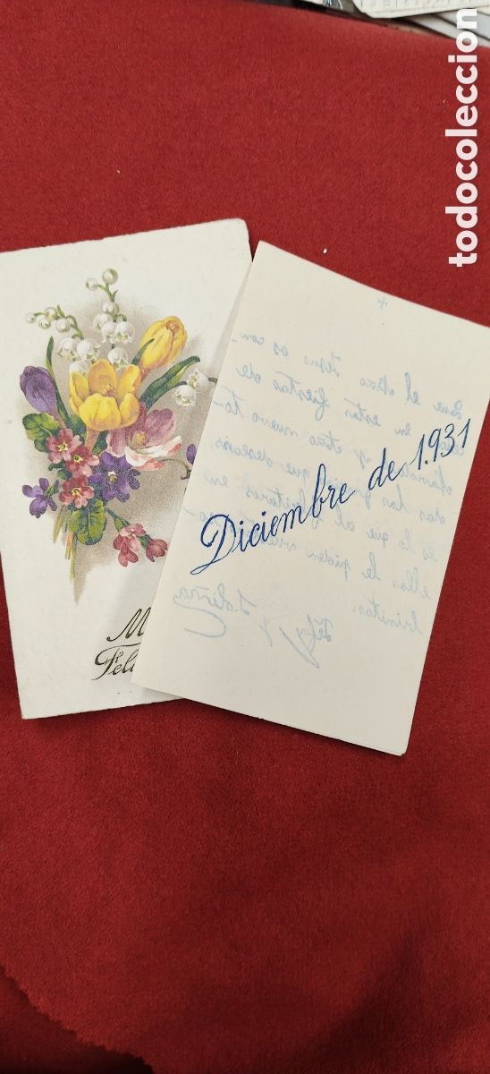 Postales: Tarjeta / Tarjet&oacute;n de Navidad Antiguo. Escrita en Diciembre de 1931 (Segunda Rep&uacute;blica).