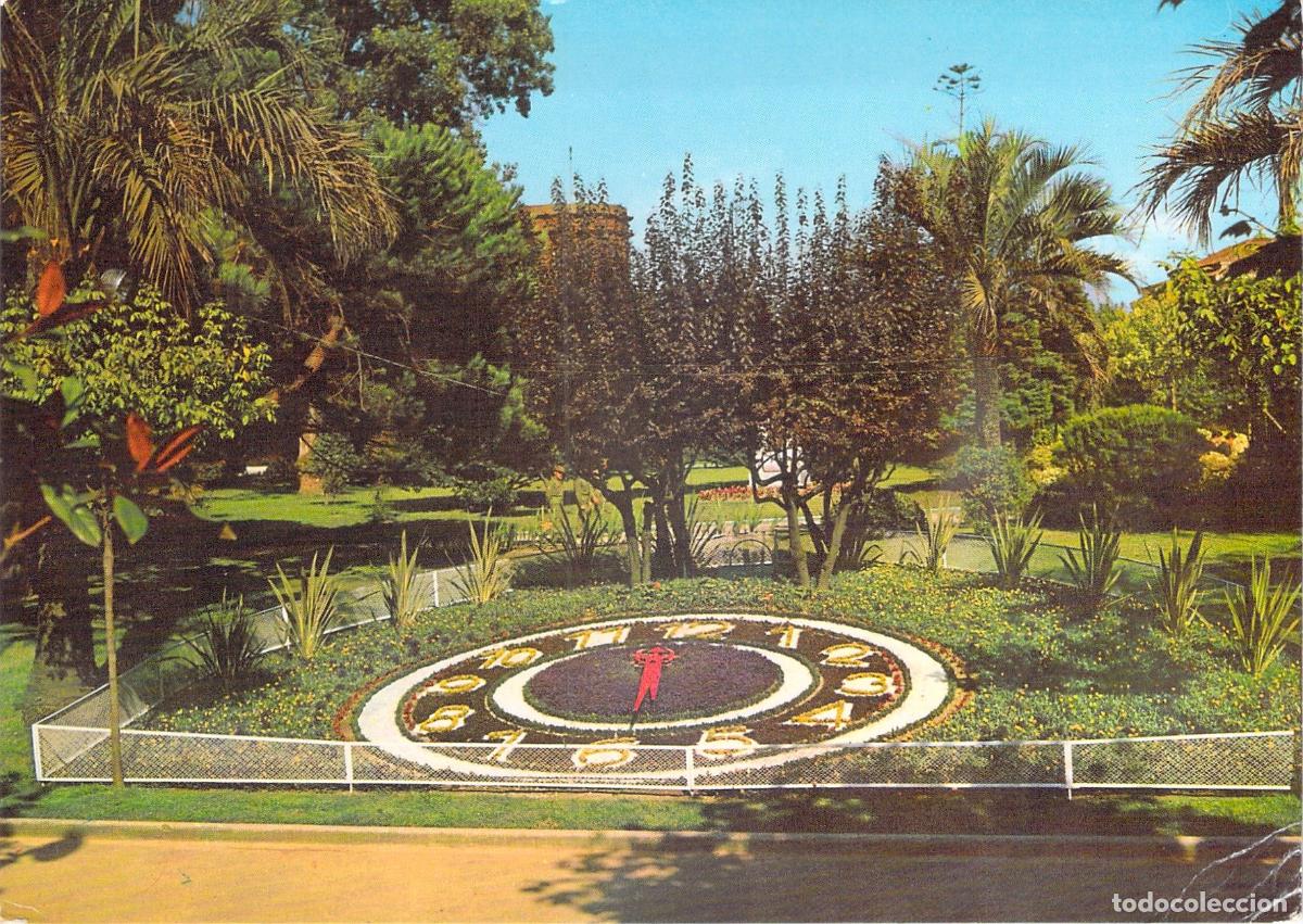 Postales: Postal de A Coru&ntilde;a Reloj Floral en Jardines P&uacute;blicos