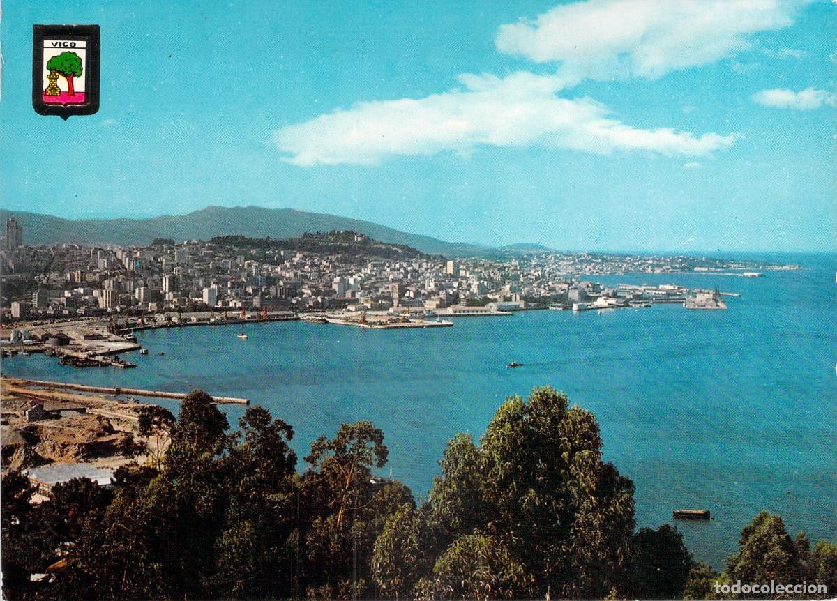 Postales: Postal Panor&aacute;mica de la ciudad de Vigo desde A Gu&iacute;a