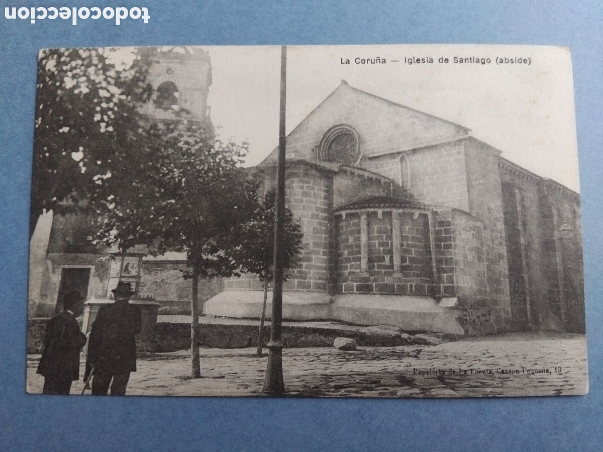Postales: Postal La Coru&ntilde;a. Iglesia de Santiago. Abside
