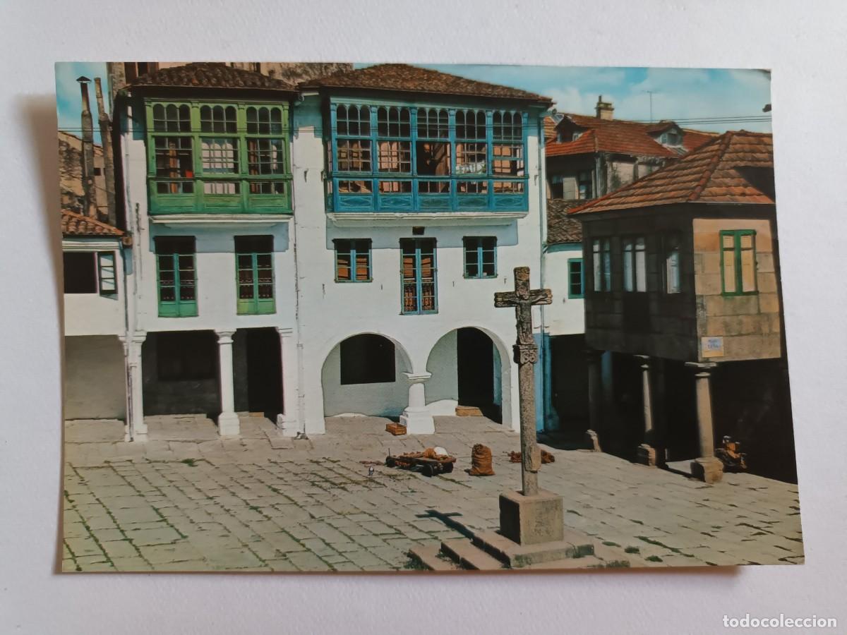 Postales: PONTEVEDRA. PLAZA DE LA LE&Ntilde;A (1964)