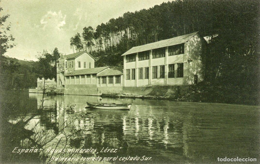 Postales: BONITA POSTAL - LEREZ (PONTEVEDRA) AGUAS MINERALES - BALNEARIO TOMADO POR EL COSTADO SUR - O.L. VIGO