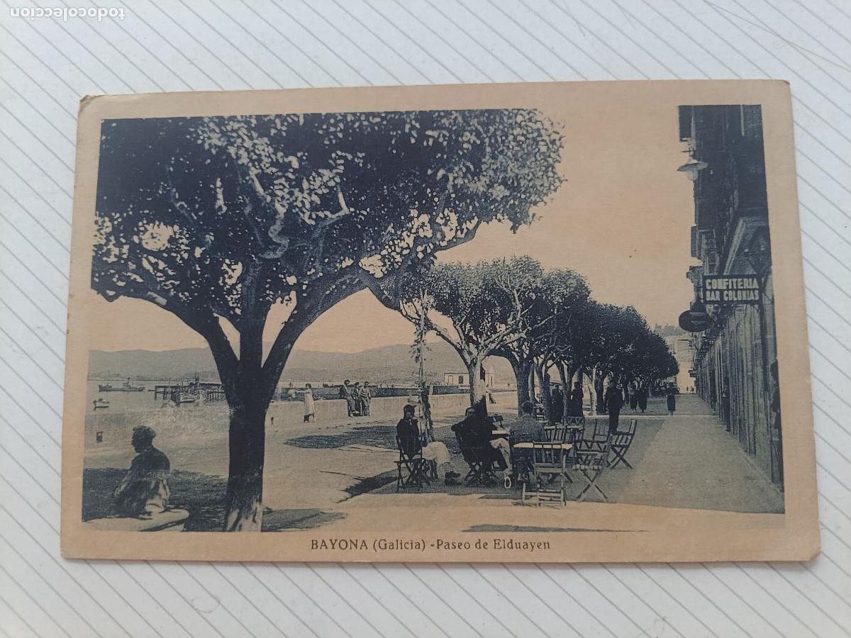 Postales: Bayona, postal antigua sin usar