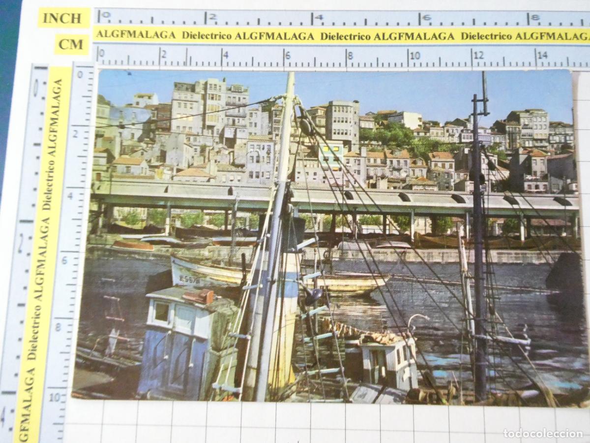 Postales: POSTAL DE PONTEVEDRA. A&Ntilde;O 1962 VIGO EL BERB&Eacute;S PUERTO PESQUERO 2 ESPERON. 2491