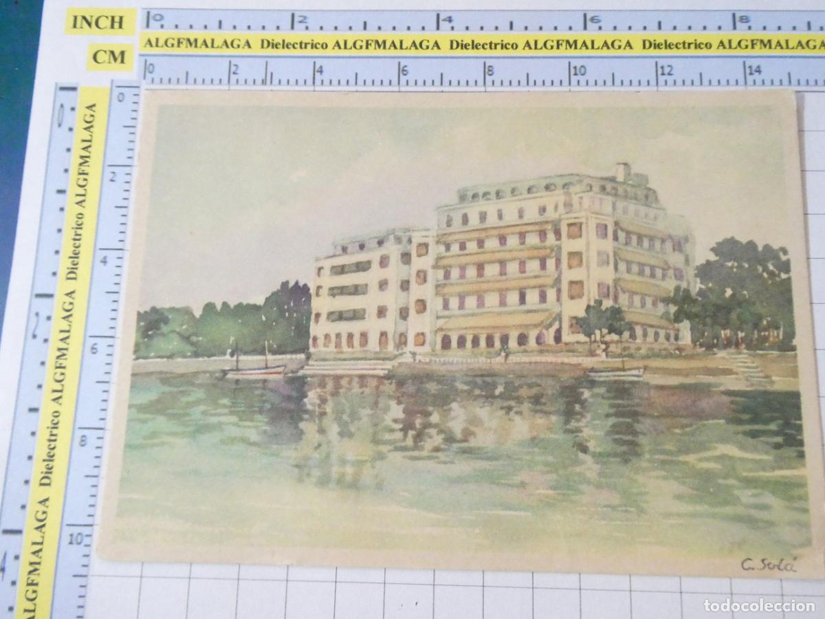 Postales: POSTAL DE PONTEVEDRA. DIBUJO ISLA DE LA TOJA GRAN HOTEL. SEIX BARRAL. 2508