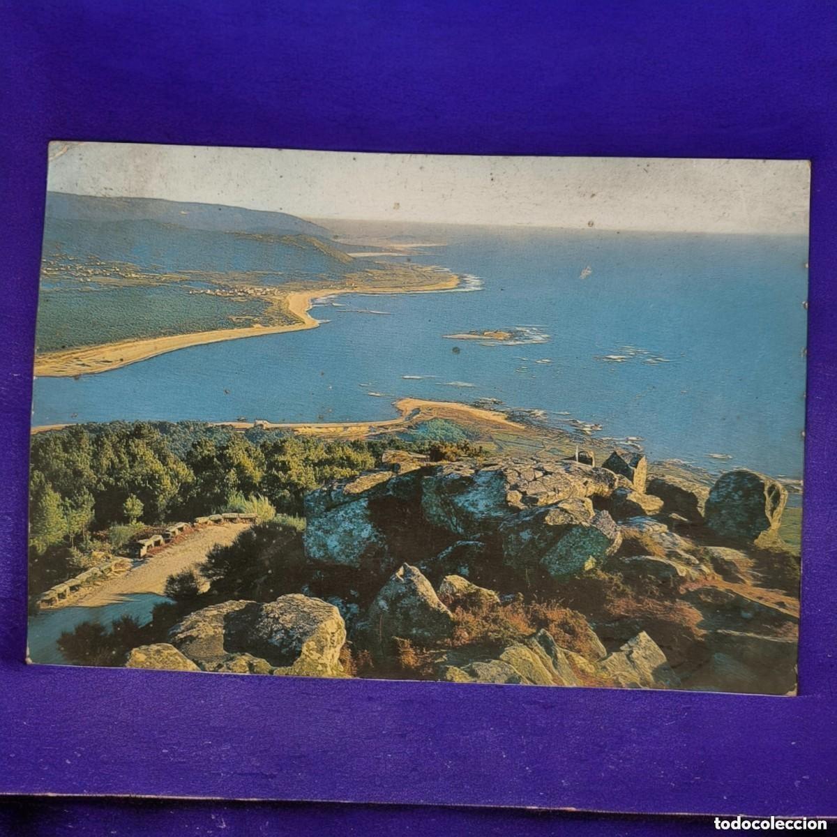 Postales: Postal Antigua, Vista A&eacute;rea De La Guardia (Pontevedra) &ndash; Desembocadura Del R&iacute;o Mi&ntilde;o
