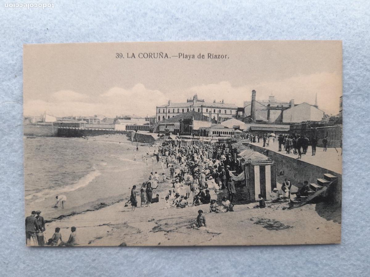 Postales: La Coru&ntilde;a. Playa de Riazor.