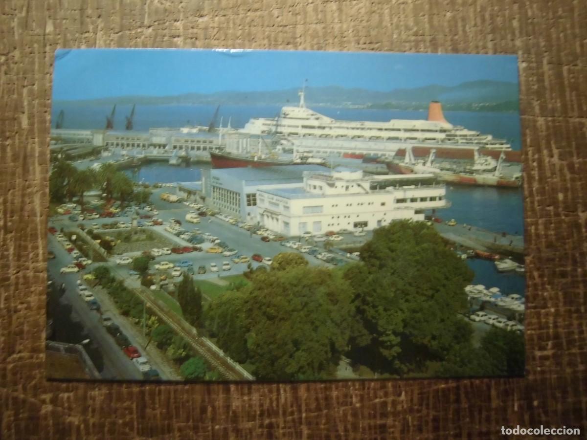Postales: POSTAL VIGO PONTEVEDRA VISTA PARCIAL DEL PUERTO POSTALES FAMA