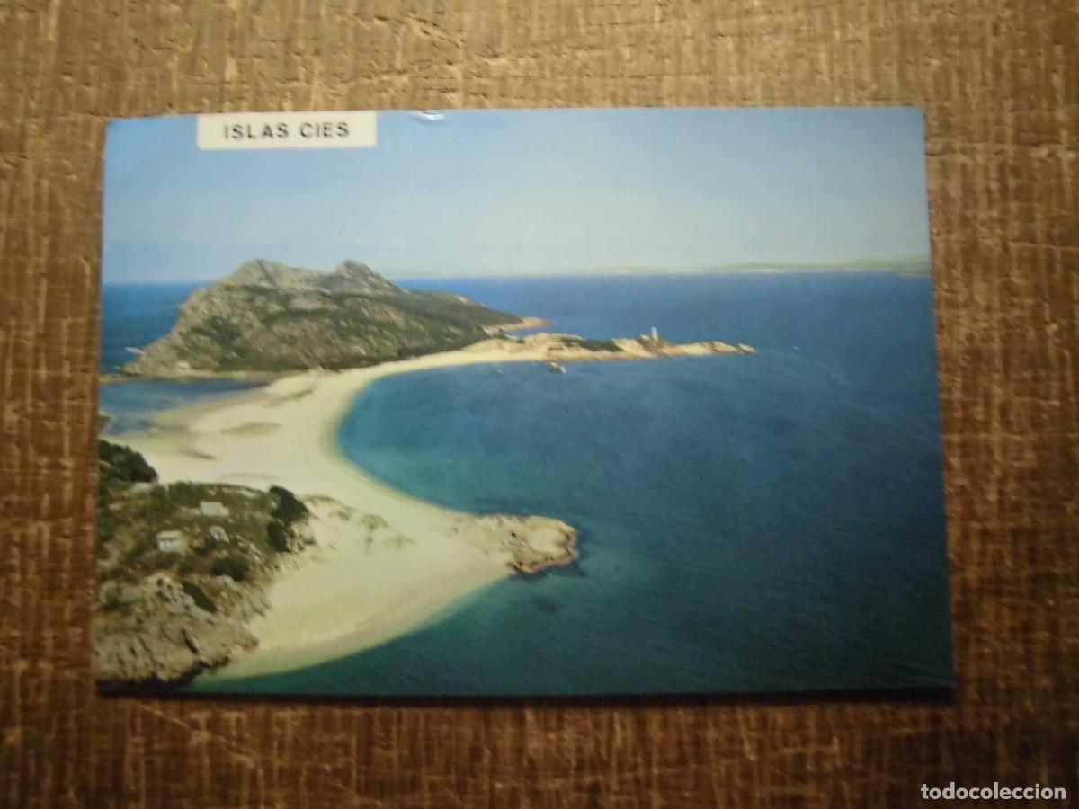 Postales: POSTAL ISLAS C&Iacute;ES R&Iacute;A DE VIGO VISTA A&Eacute;REA POSTALES FAMA