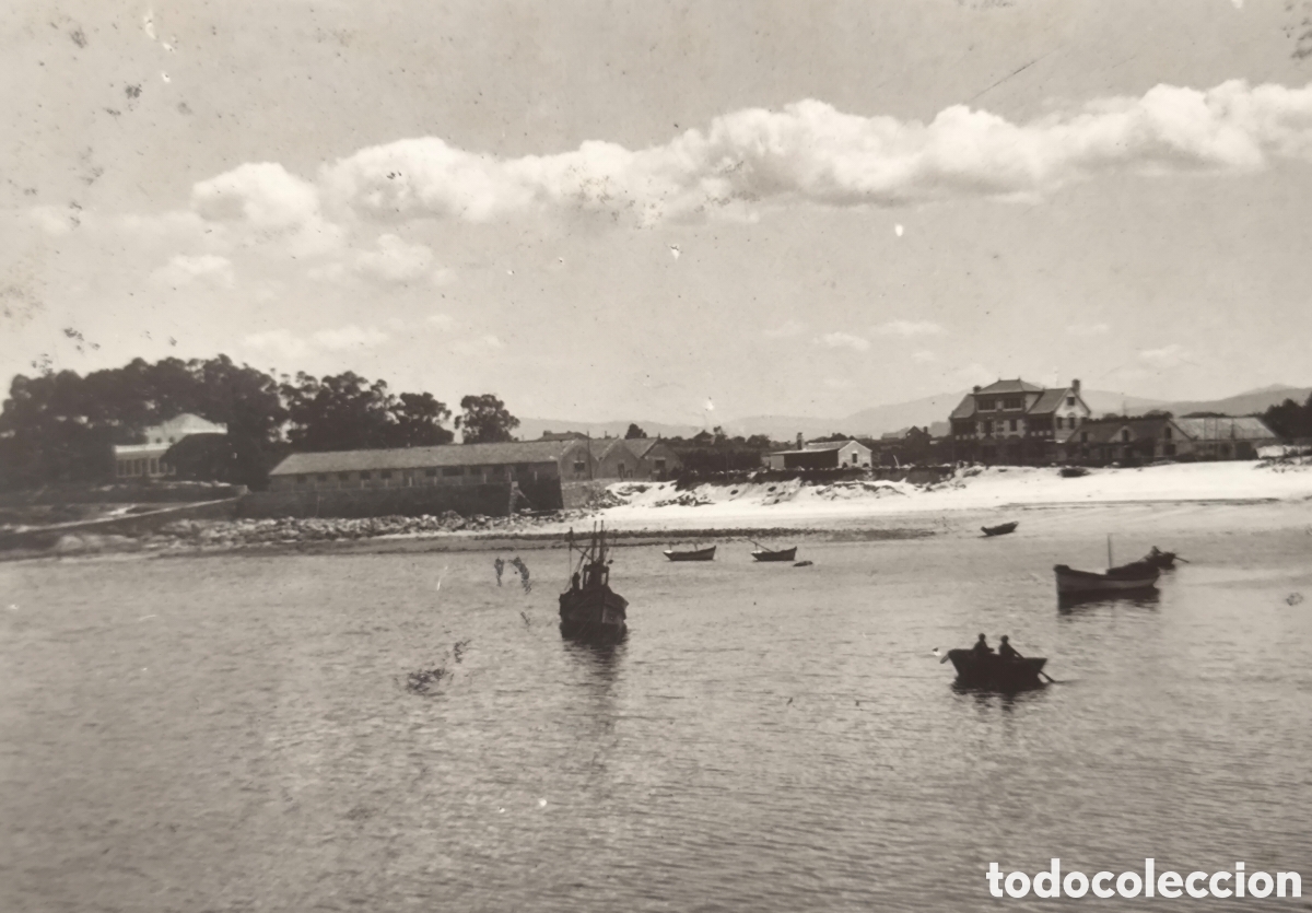 Postales: VIGO R&Iacute;A PLAYA O CANIDO POSTAL FOTOGR&Aacute;FICA PONTEVEDRA C. 1945