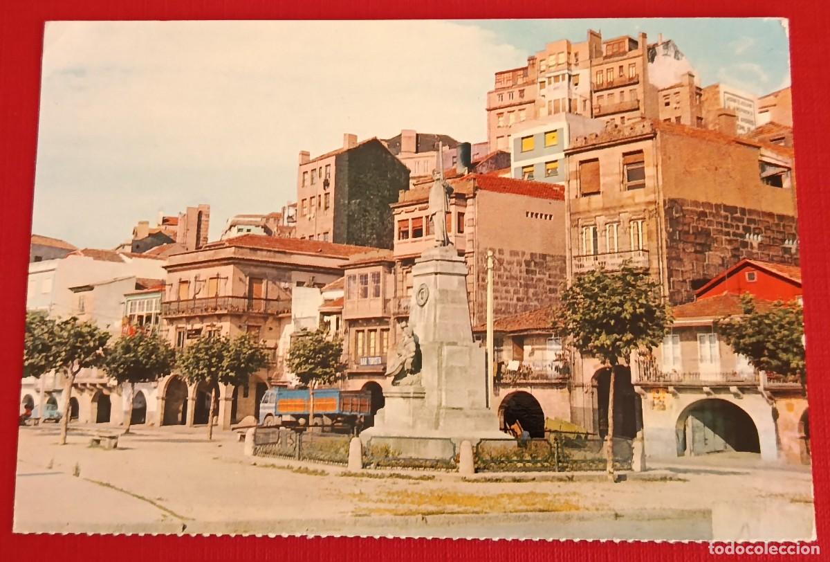 Postales: POSTAL MONUMENTO AL PESCADOR EN EL BERB&Eacute;S - VIGO 1966 - FARDI