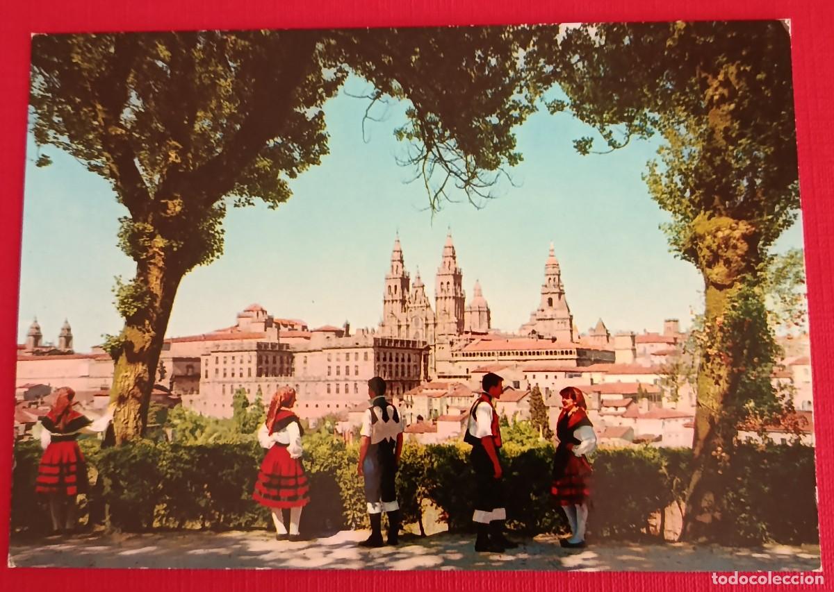 Postales: POSTAL FOLKLORE GALLEGO - SANTIAGO COMPOSTELA 1966 - EDICIONES ALARDE