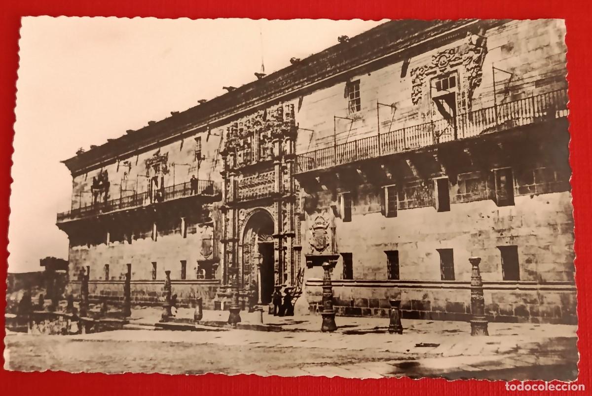 Postales: POSTAL FOTOGRAFICA HOSPITAL REAL - SANTIAGO COMPOSTELA 1958 - HELIOTIPIA ARTISTICA