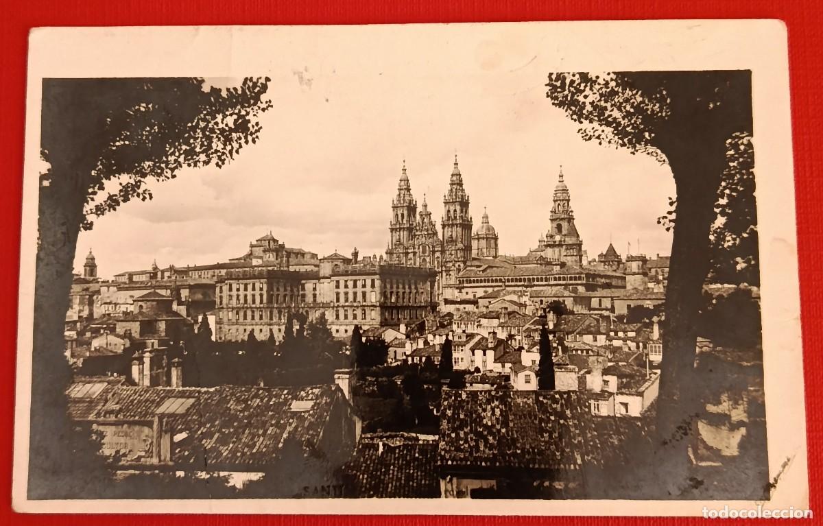 Postales: POSTAL FOTOGR&Aacute;FICA SANTIAGO DE COMPOSTELA 1945