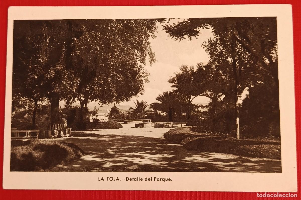 Postales: TARJETA POSTAL DETALLE DEL PARQUE - LA TOJA 1943 - ARRIBAS