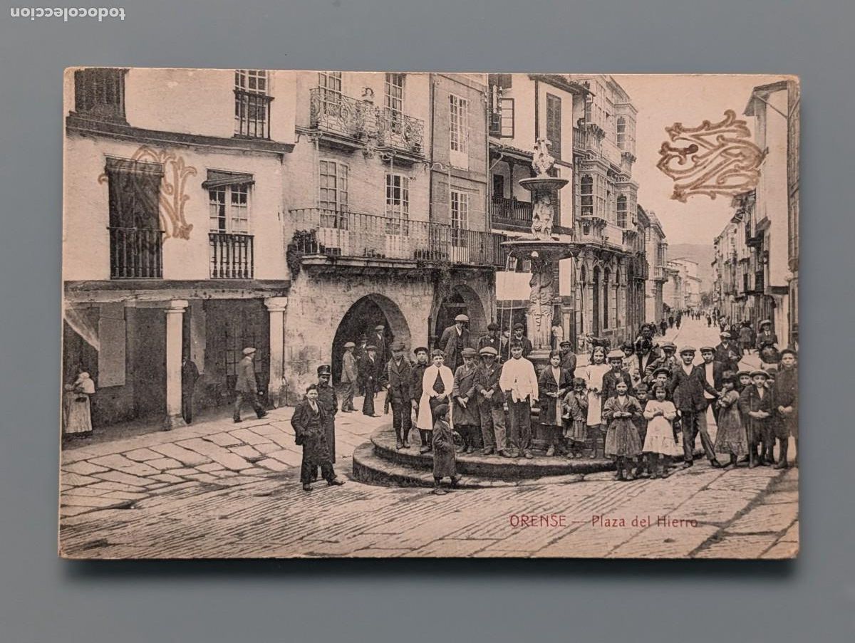 Postales: RARA POSTAL ORENSE PLAZA DEL HIERRO LUGO PONTEVEDRA CORU&Ntilde;A GALICIA CASTA&Ntilde;EIRA Y ALVAREZ PERFECTA CON