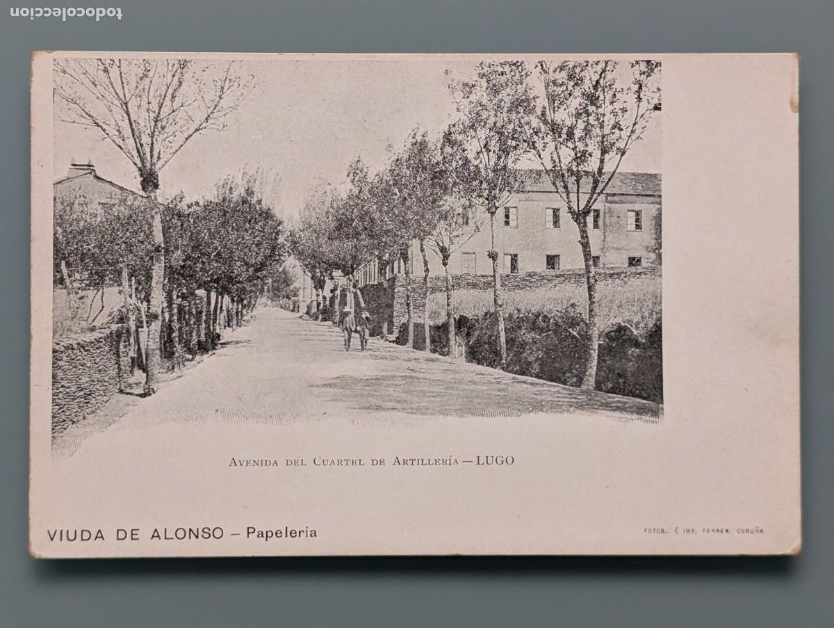 Postales: POSTAL LUGO AVENIDA DEL CUARTEL DE ARTILLER&Iacute;A ED VIUDA DE ALONSO GALICIA CORU&Ntilde;A PERFECTA CON