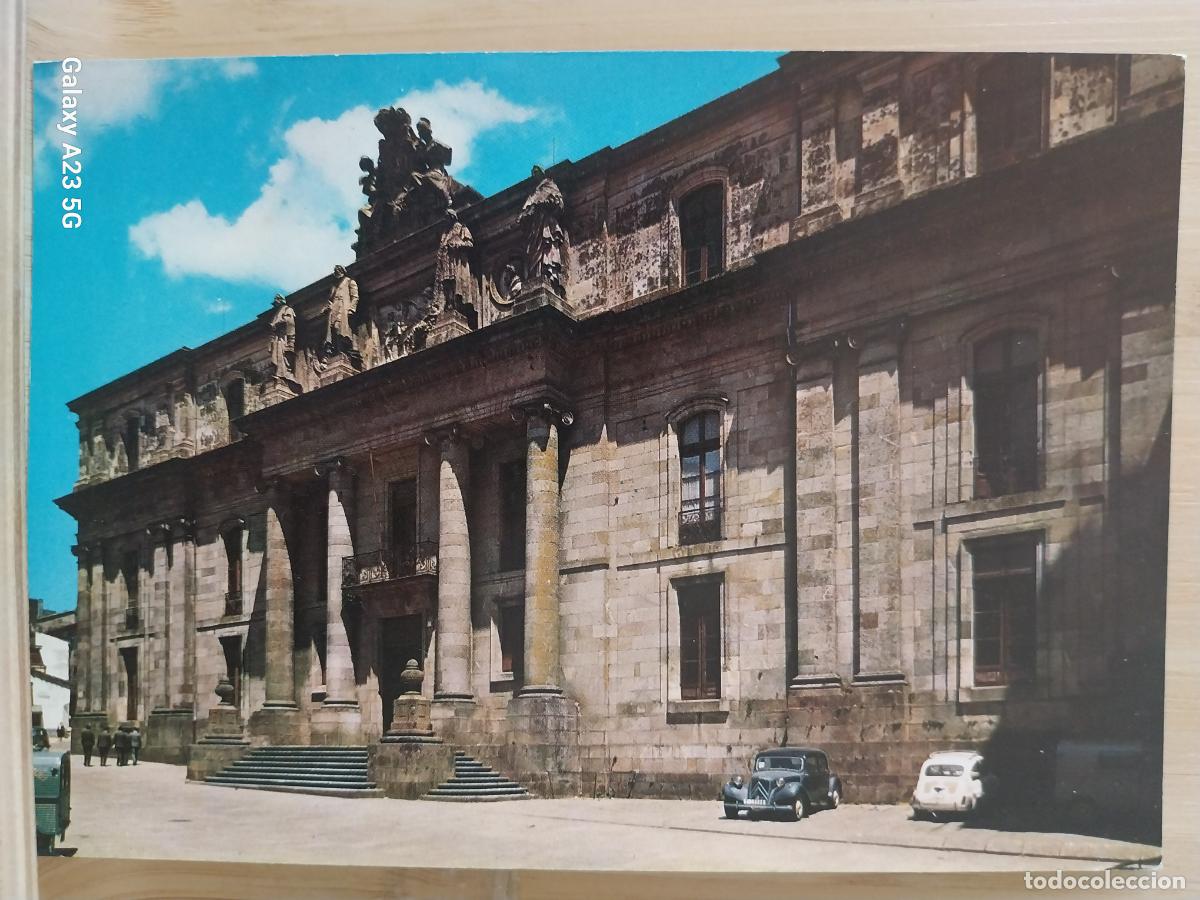 Postales: SANTIAGO COMPOSTELA POSTAL ERROR DORSO BLANCO SEAT 600 CITROEN CLASICO