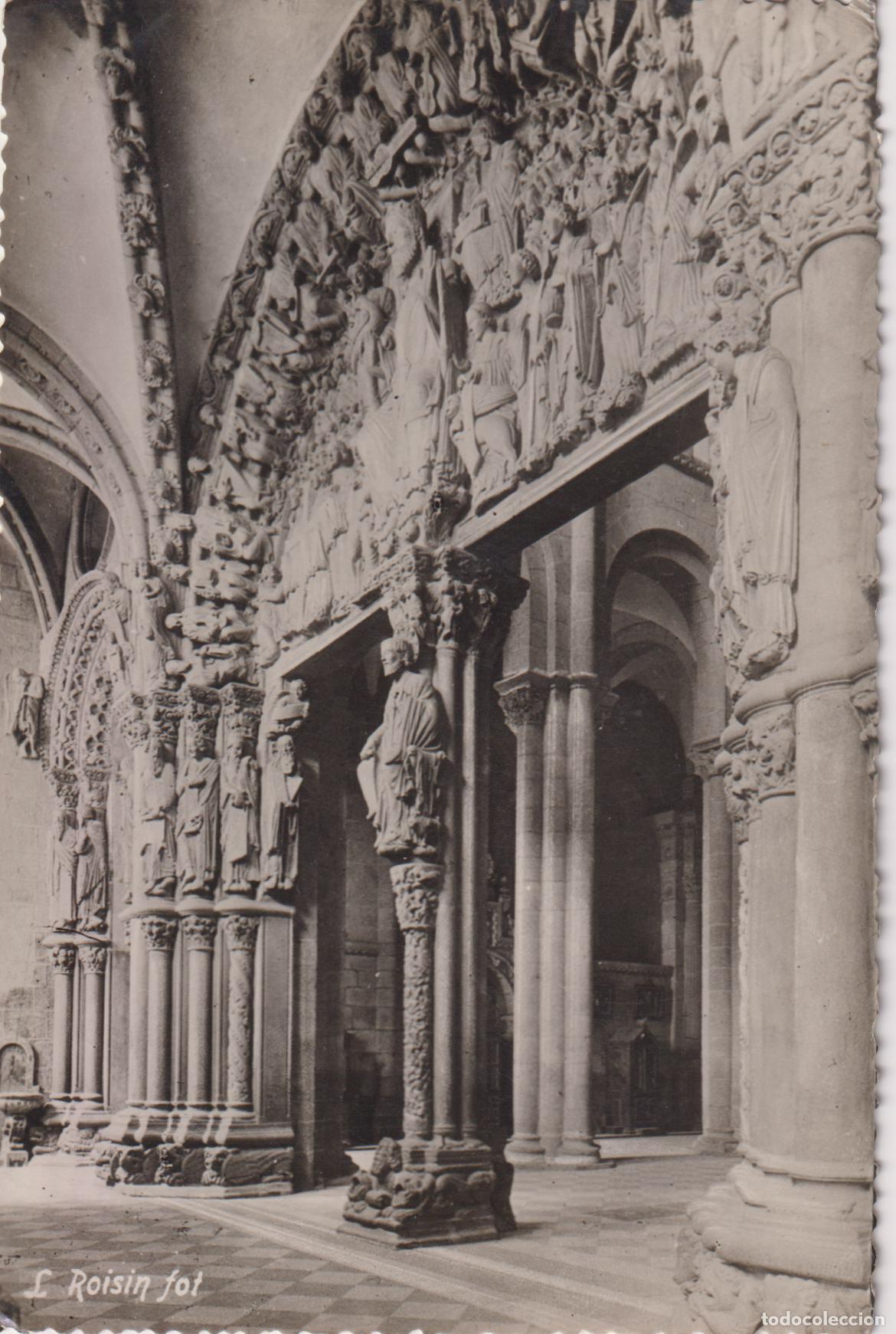 Postales: SANTIAGO DE COMPOSTELA, CATEDRAL, PORTICO DE LA GLORIA &ndash; L.ROISIN FOT. N&ordm;38 &ndash; S/C