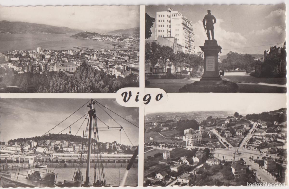 Postales: VIGO, VISTA PARCIAL, LA ALAMEDA, MONTE DEL CASTRO &ndash; ED,ARTIGOT 503 &ndash; ESCRITA 1959
