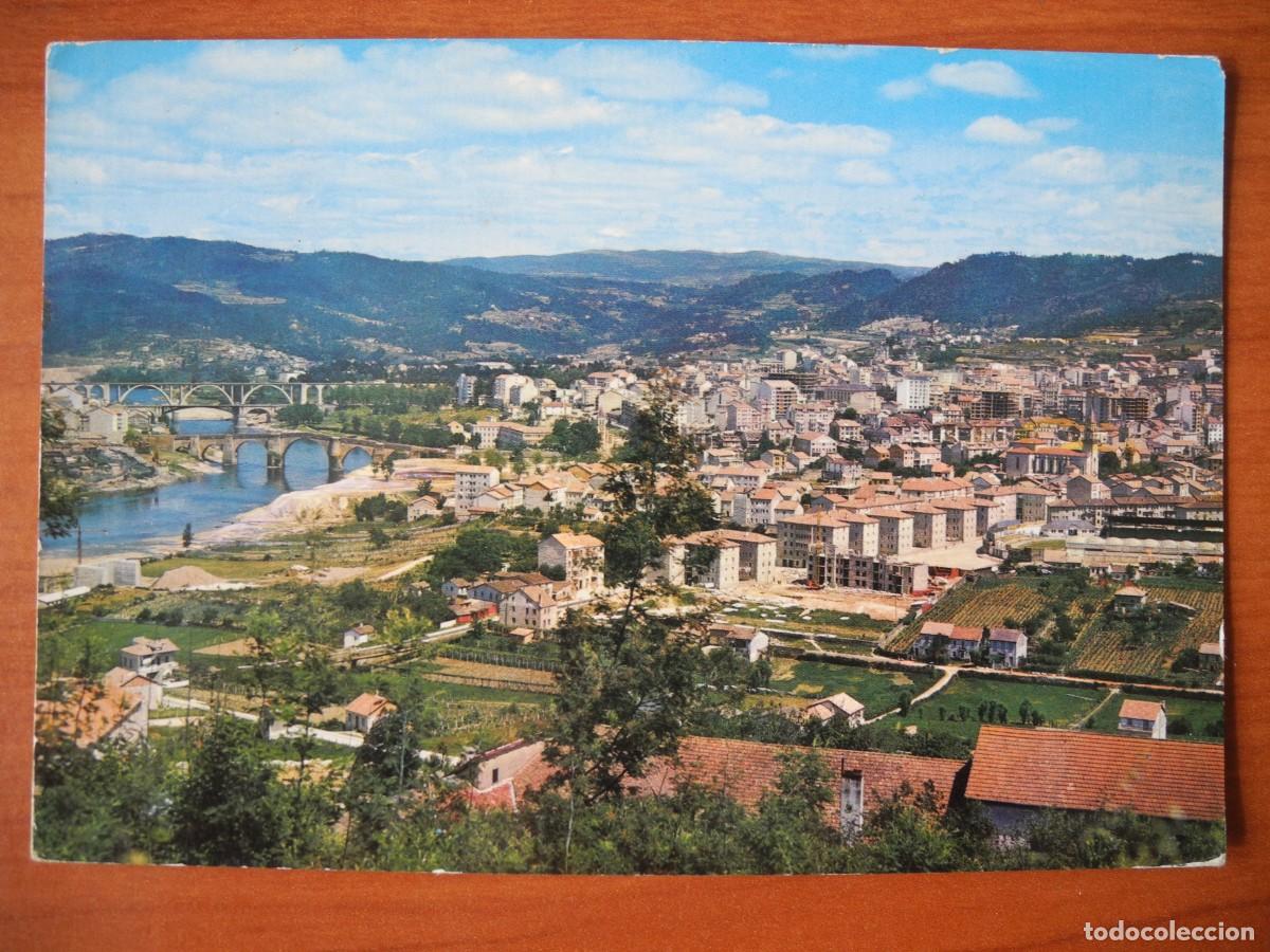 Postales: Orense. Vista panor&aacute;mica. n. 165. ed. par&iacute;s. Circulada 1966.