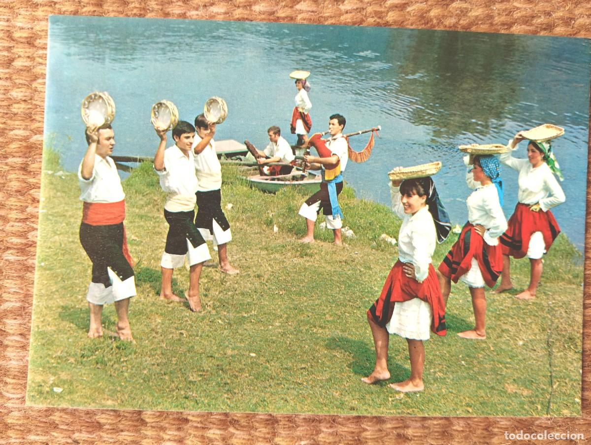 Postales: GALICIA - DANZA DE PATELAS Y PANDEIRAS - ED. PARIS