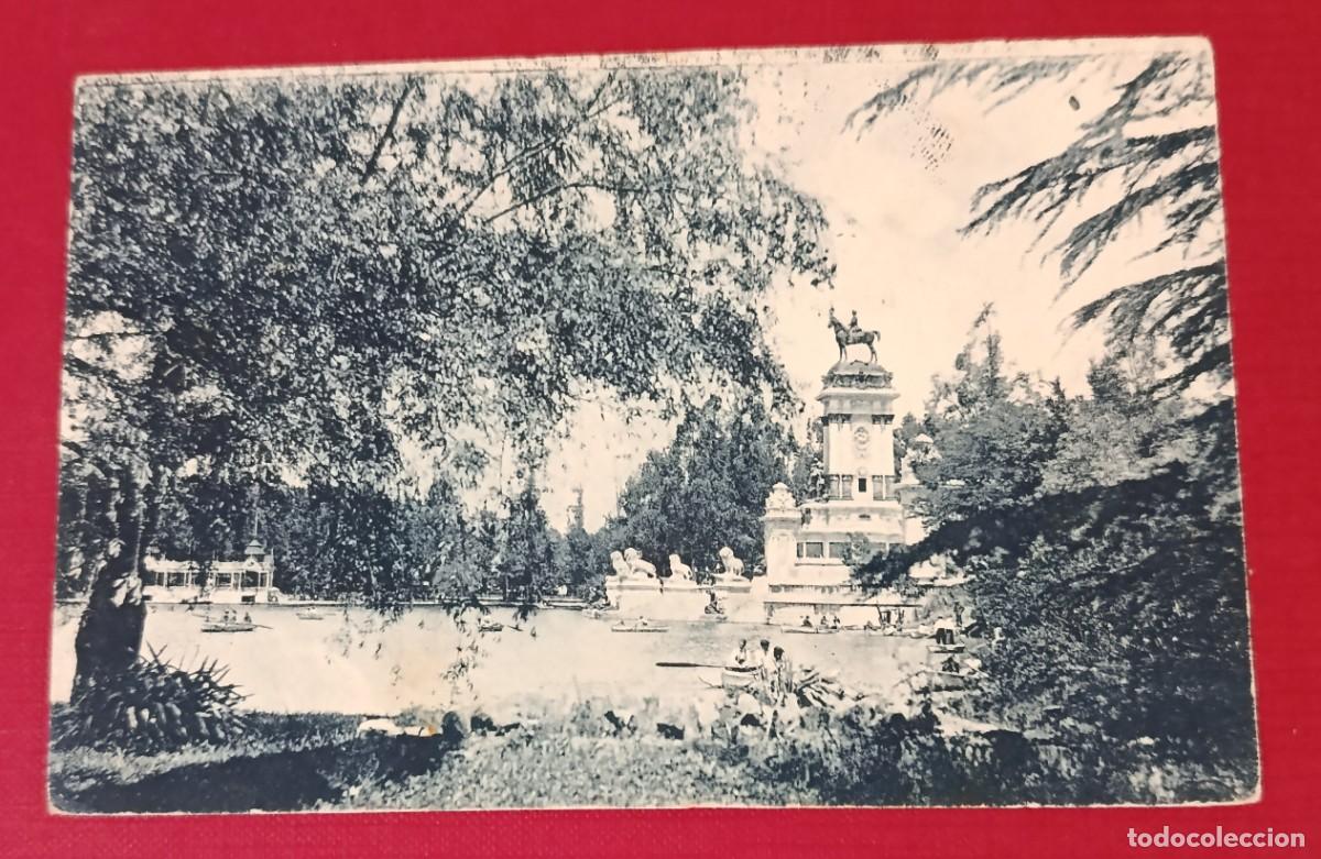 Postales: TARJETA POSTAL MONUMENTO ALFONSO XII - RETIRO 1925 - GRAFOS MADRID