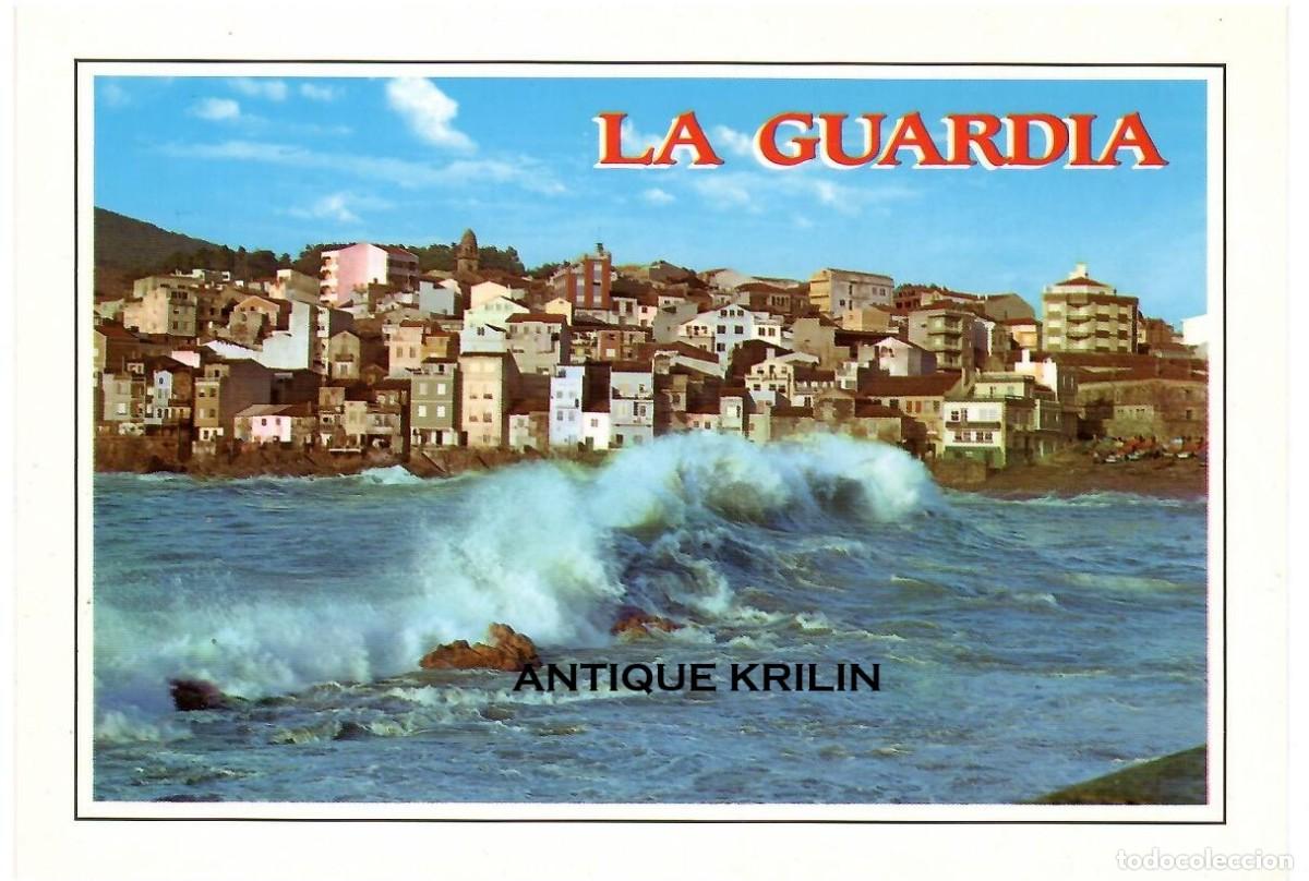 Postales: PONTEVEDRA / LA GUARDIA N&ordm; 7 VISTA PARCIAL , ROMPEOLAS / EDICIONES ARRIBAS / SIN FRANQUEAR